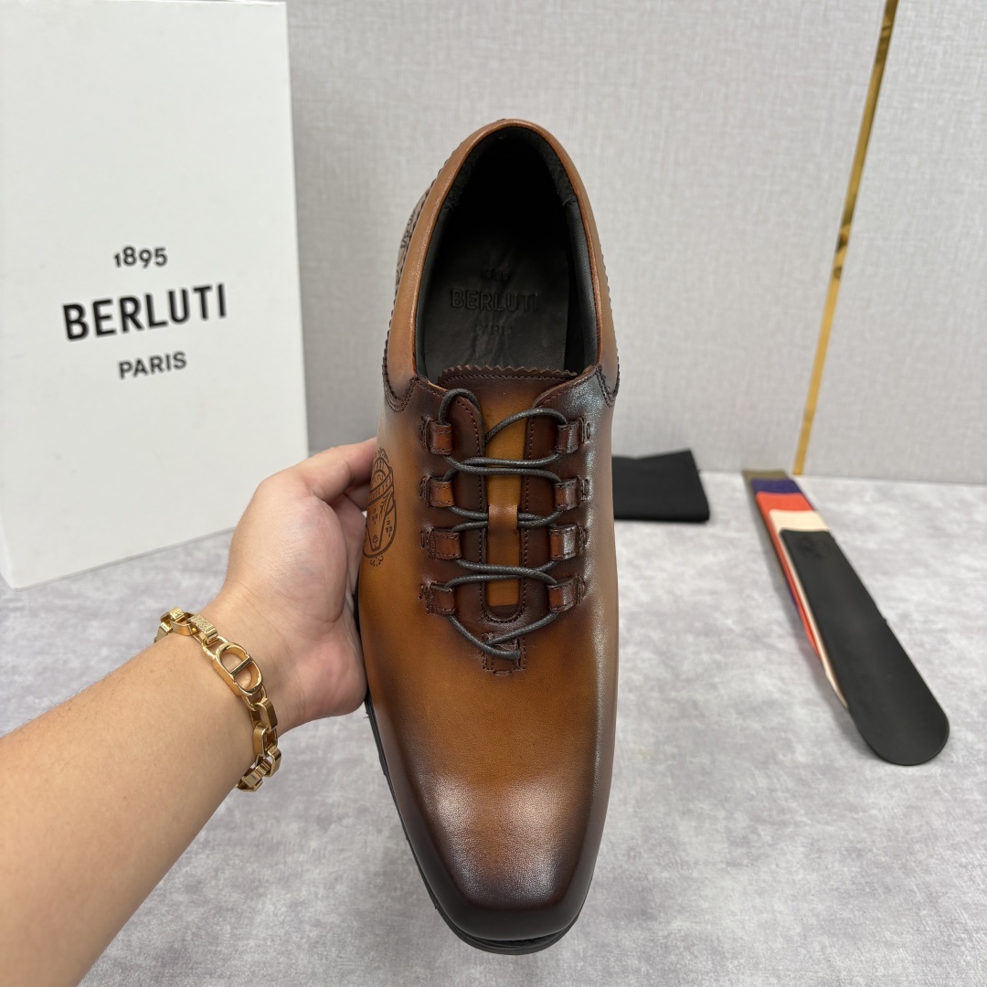 💋💍BERLUT* 布鲁提 special order 专柜定制款牛津鞋 男士正装鞋皮鞋👞 「世界最贵手