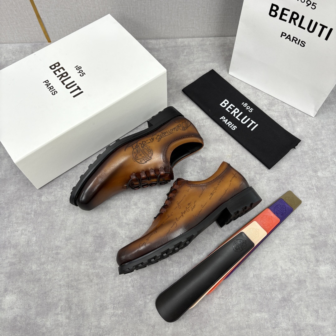💋💍BERLUT* 布鲁提 special order 专柜定制款牛津鞋 男士正装鞋皮鞋👞 「世界最贵手