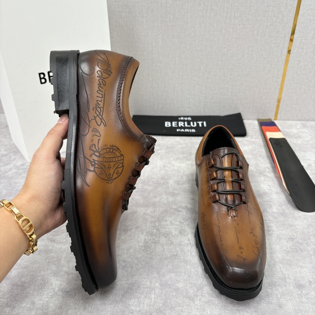 💋💍BERLUT* 布鲁提 special order 专柜定制款牛津鞋 男士正装鞋皮鞋👞 「世界最贵手