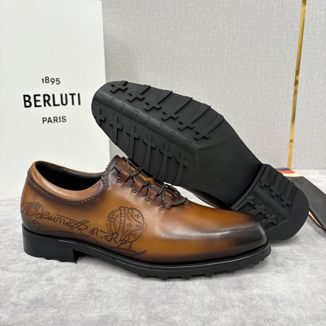 💋💍BERLUT* 布鲁提 special order 专柜定制款牛津鞋 男士正装鞋皮鞋👞 「世界最贵手