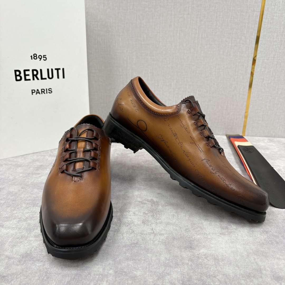 💋💍BERLUT* 布鲁提 special order 专柜定制款牛津鞋 男士正装鞋皮鞋👞 「世界最贵手