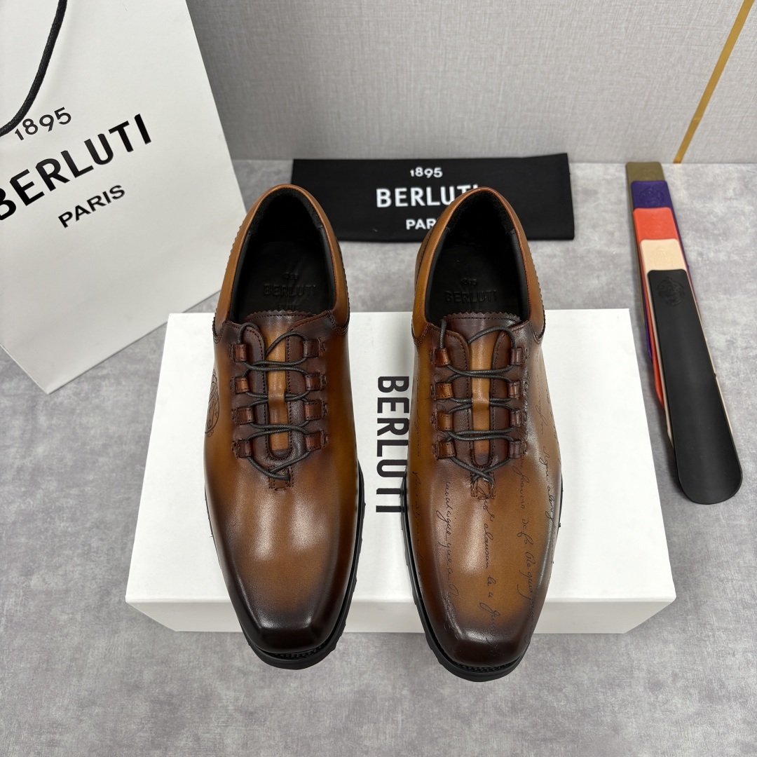 💋💍BERLUT* 布鲁提 special order 专柜定制款牛津鞋 男士正装鞋皮鞋👞 「世界最贵手