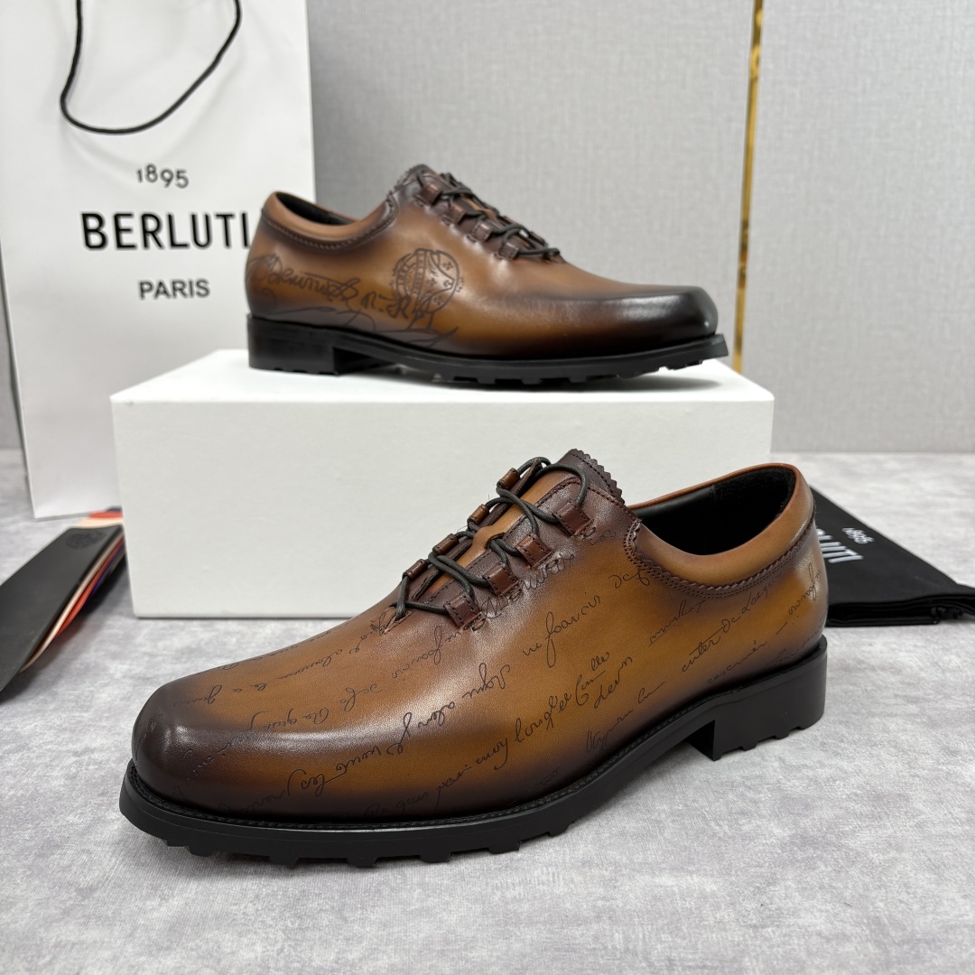 💋💍BERLUT* 布鲁提 special order 专柜定制款牛津鞋 男士正装鞋皮鞋👞 「世界最贵手