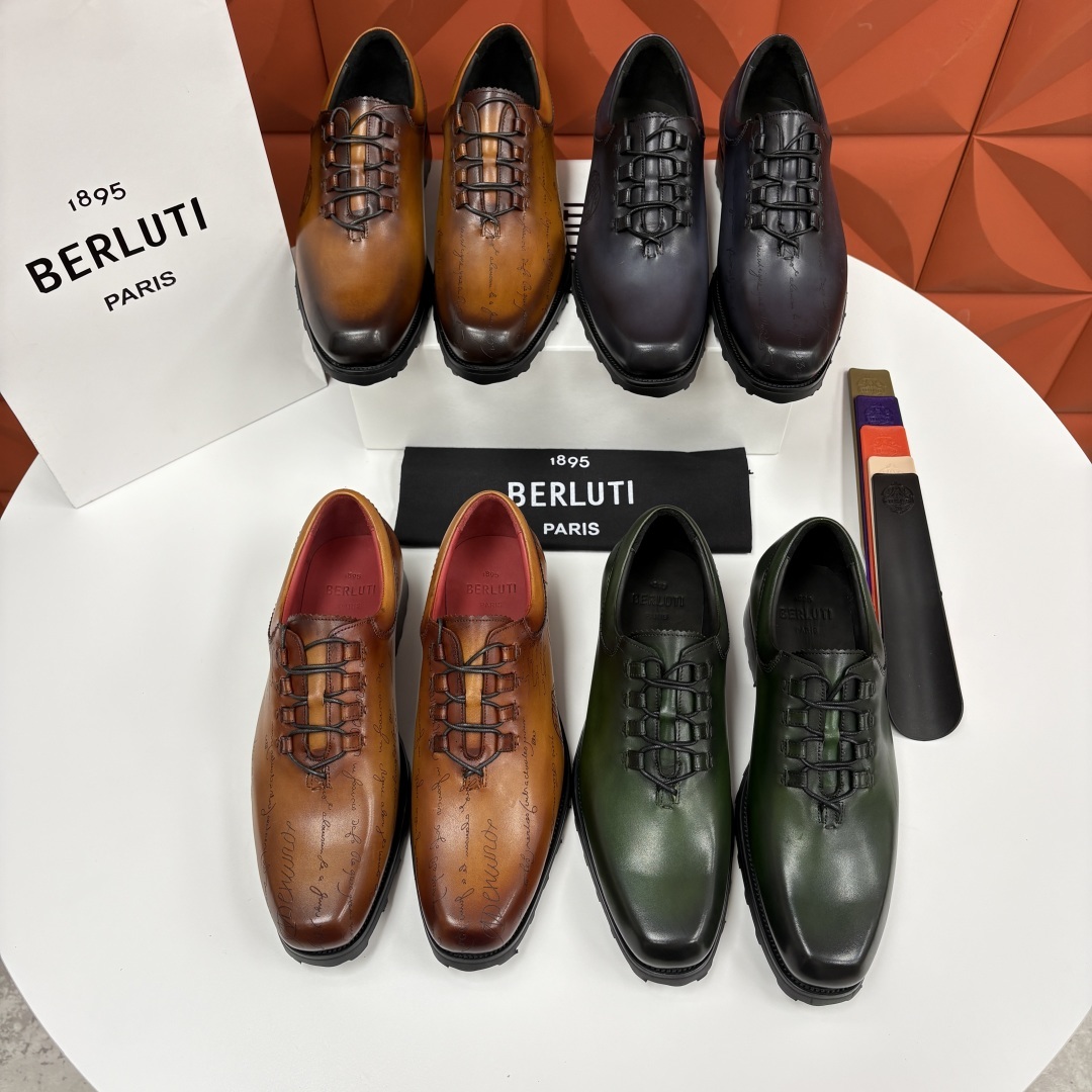 💋💍BERLUT* 布鲁提 special order 专柜定制款牛津鞋 男士正装鞋皮鞋👞 「世界最贵手