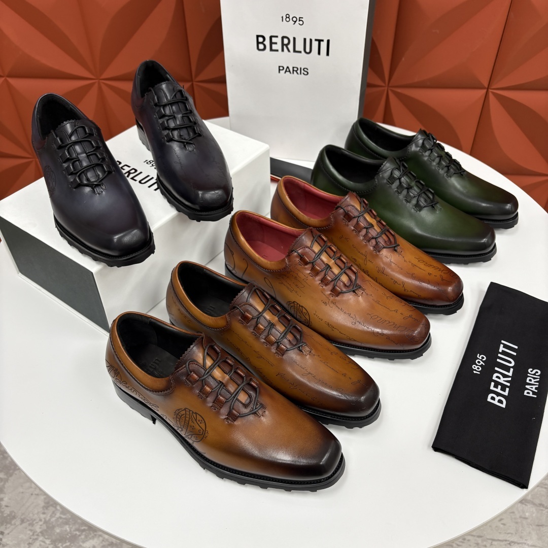 💋💍BERLUT* 布鲁提 special order 专柜定制款牛津鞋 男士正装鞋皮鞋👞 「世界最贵手