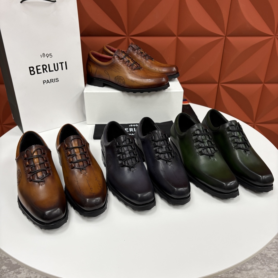 💋💍BERLUT* 布鲁提 special order 专柜定制款牛津鞋 男士正装鞋皮鞋👞 「世界最贵手