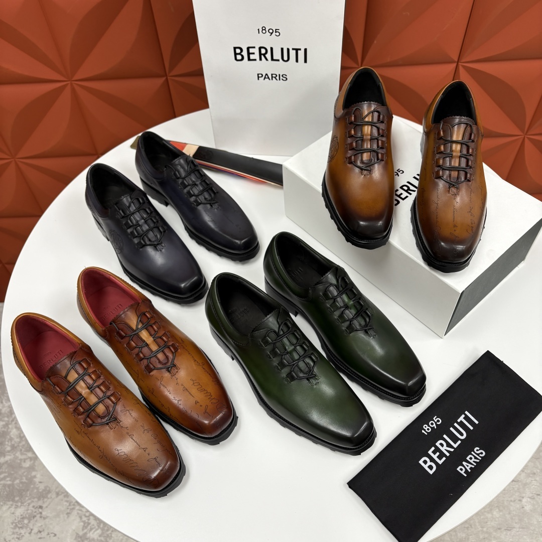 💋💍BERLUT* 布鲁提 special order 专柜定制款牛津鞋 男士正装鞋皮鞋👞 「世界最贵手