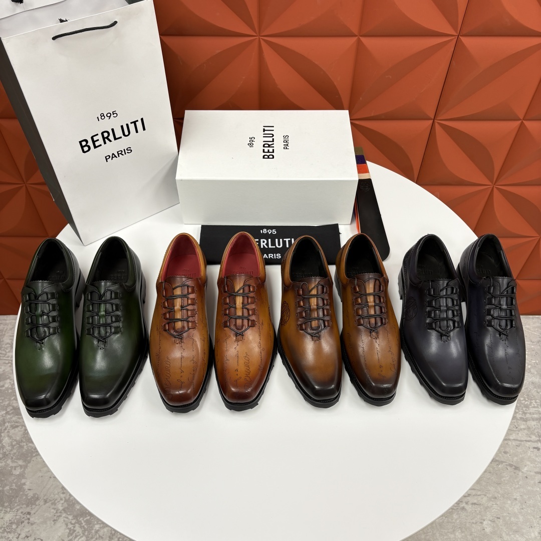 💋💍BERLUT* 布鲁提 special order 专柜定制款牛津鞋 男士正装鞋皮鞋👞 「世界最贵手