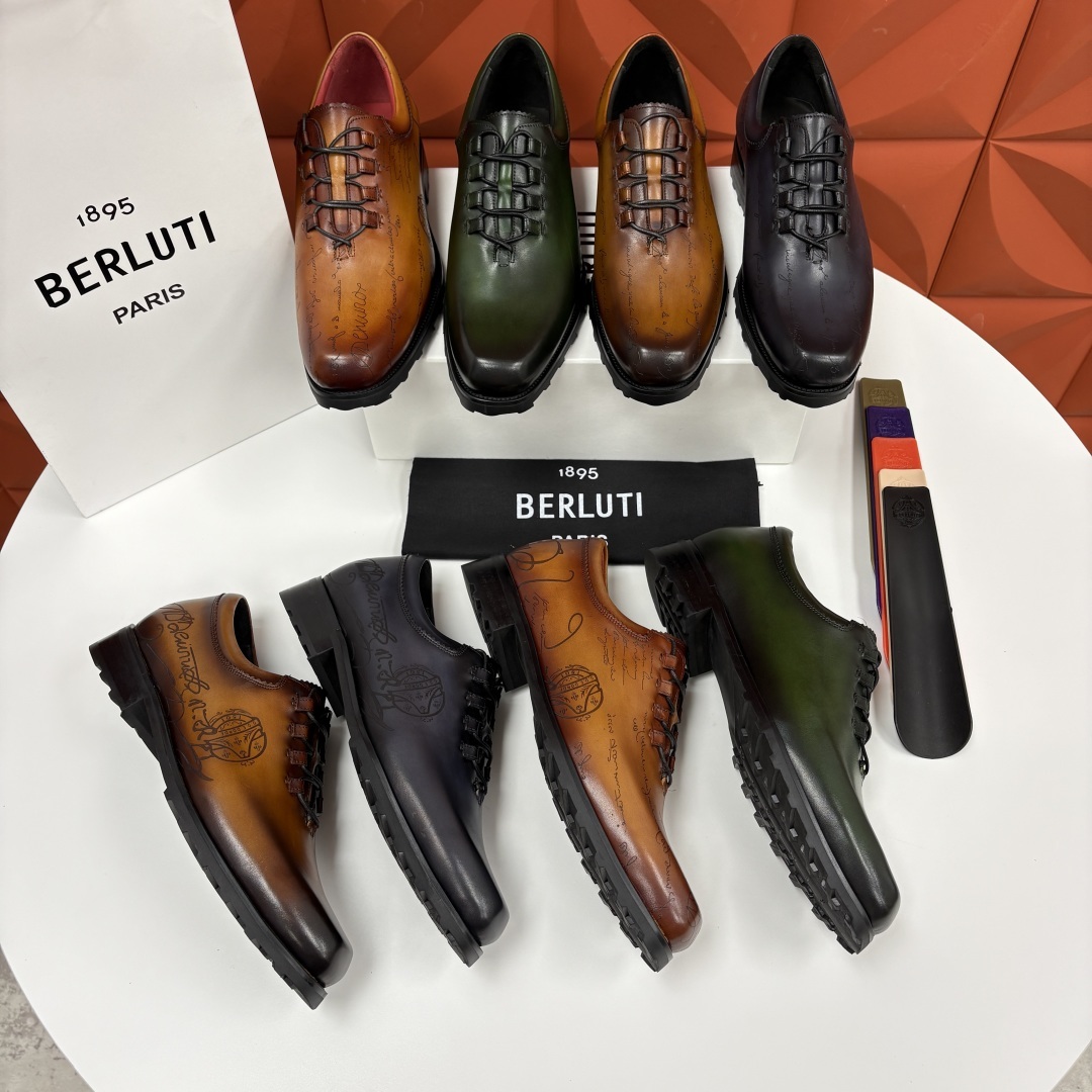 💋💍BERLUT* 布鲁提 special order 专柜定制款牛津鞋 男士正装鞋皮鞋👞 「世界最贵手