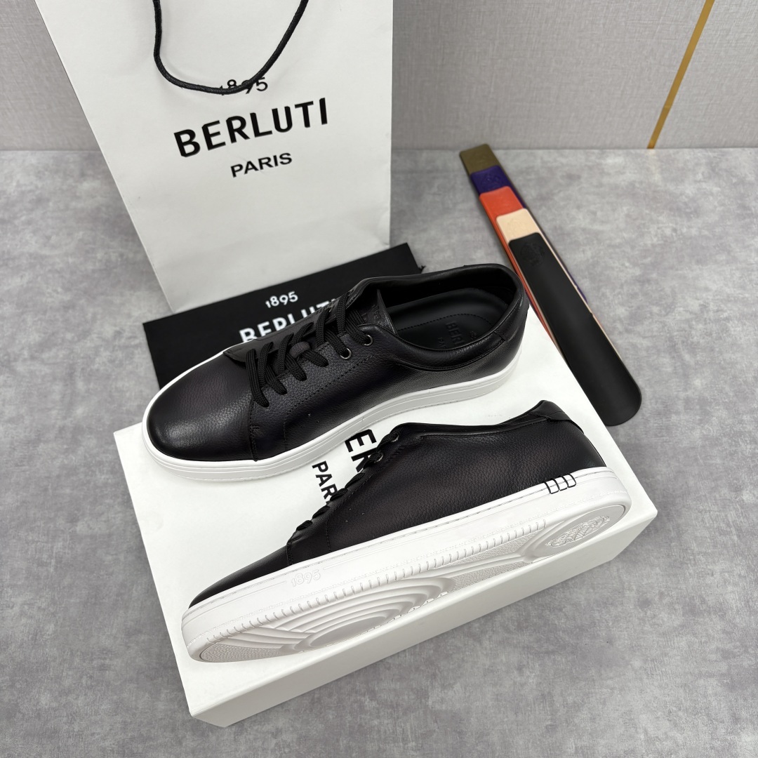 💋 💍 Berlut* 布鲁提 Playtime Venezia Softy 柔软小牛皮低帮运动鞋 官方