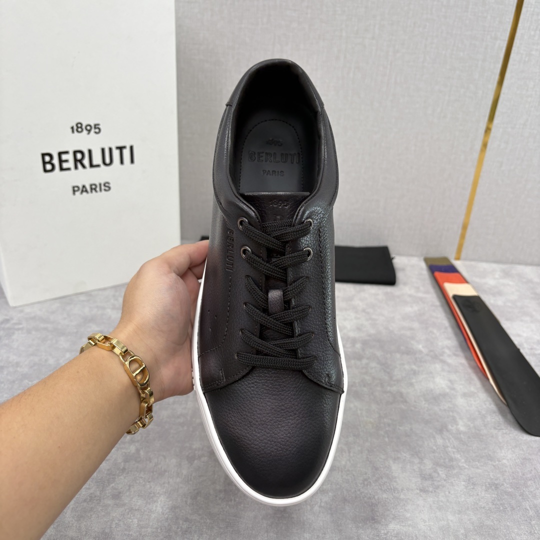 💋 💍 Berlut* 布鲁提 Playtime Venezia Softy 柔软小牛皮低帮运动鞋 官方
