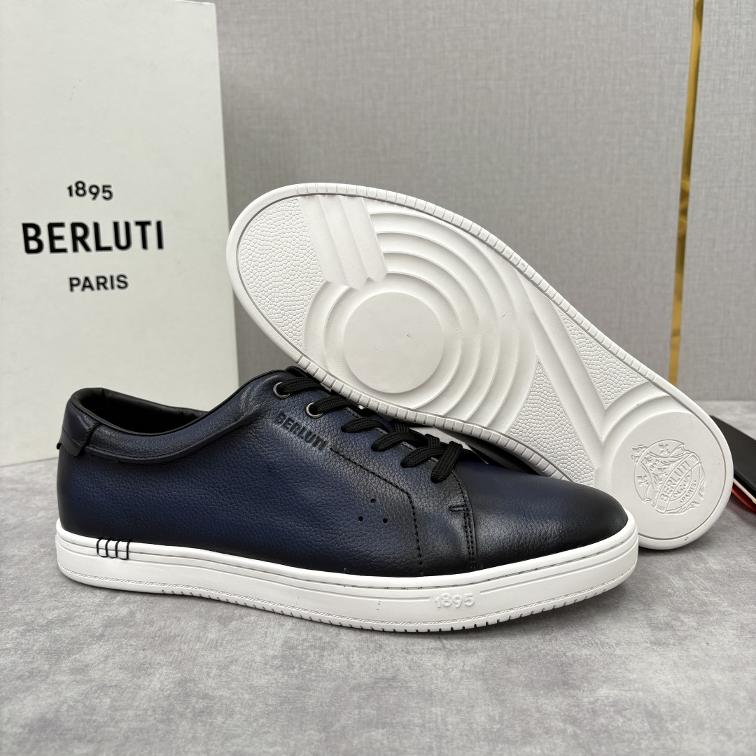 💋 💍 Berlut* 布鲁提 Playtime Venezia Softy 柔软小牛皮低帮运动鞋 官方