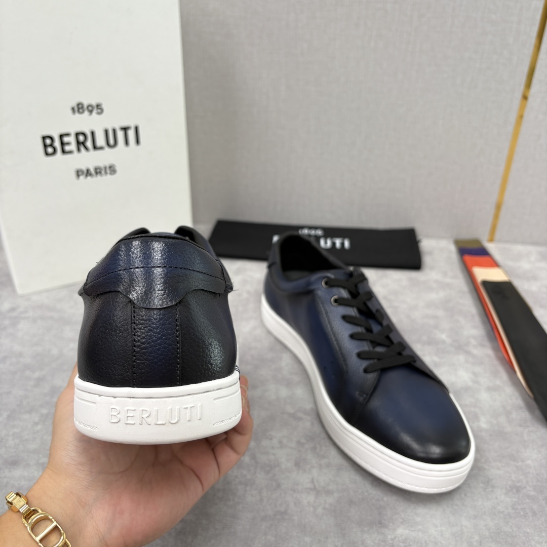 💋 💍 Berlut* 布鲁提 Playtime Venezia Softy 柔软小牛皮低帮运动鞋 官方