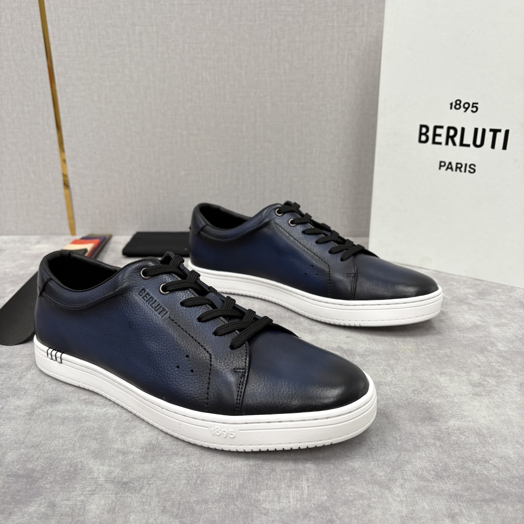 💋 💍 Berlut* 布鲁提 Playtime Venezia Softy 柔软小牛皮低帮运动鞋 官方
