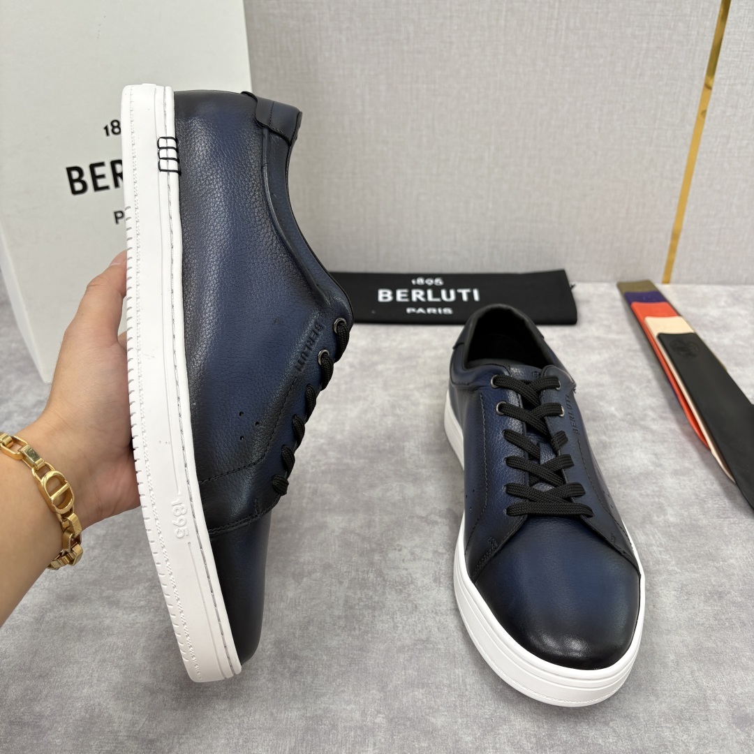 💋 💍 Berlut* 布鲁提 Playtime Venezia Softy 柔软小牛皮低帮运动鞋 官方