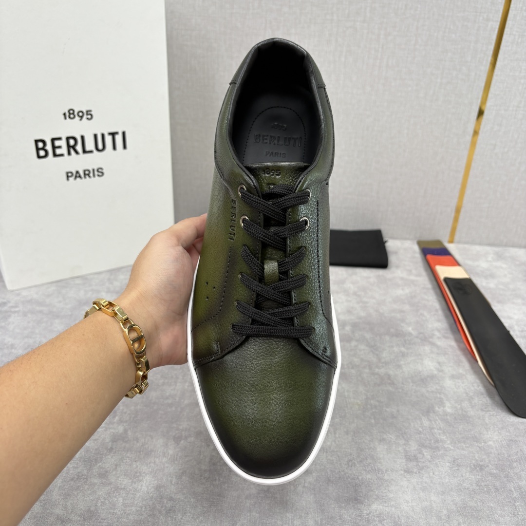 💋 💍 Berlut* 布鲁提 Playtime Venezia Softy 柔软小牛皮低帮运动鞋 官方