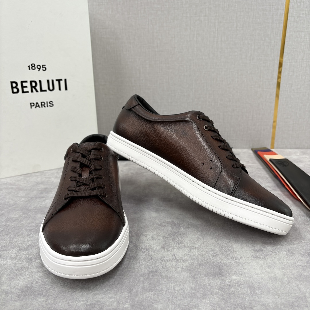 💋 💍 Berlut* 布鲁提 Playtime Venezia Softy 柔软小牛皮低帮运动鞋 官方