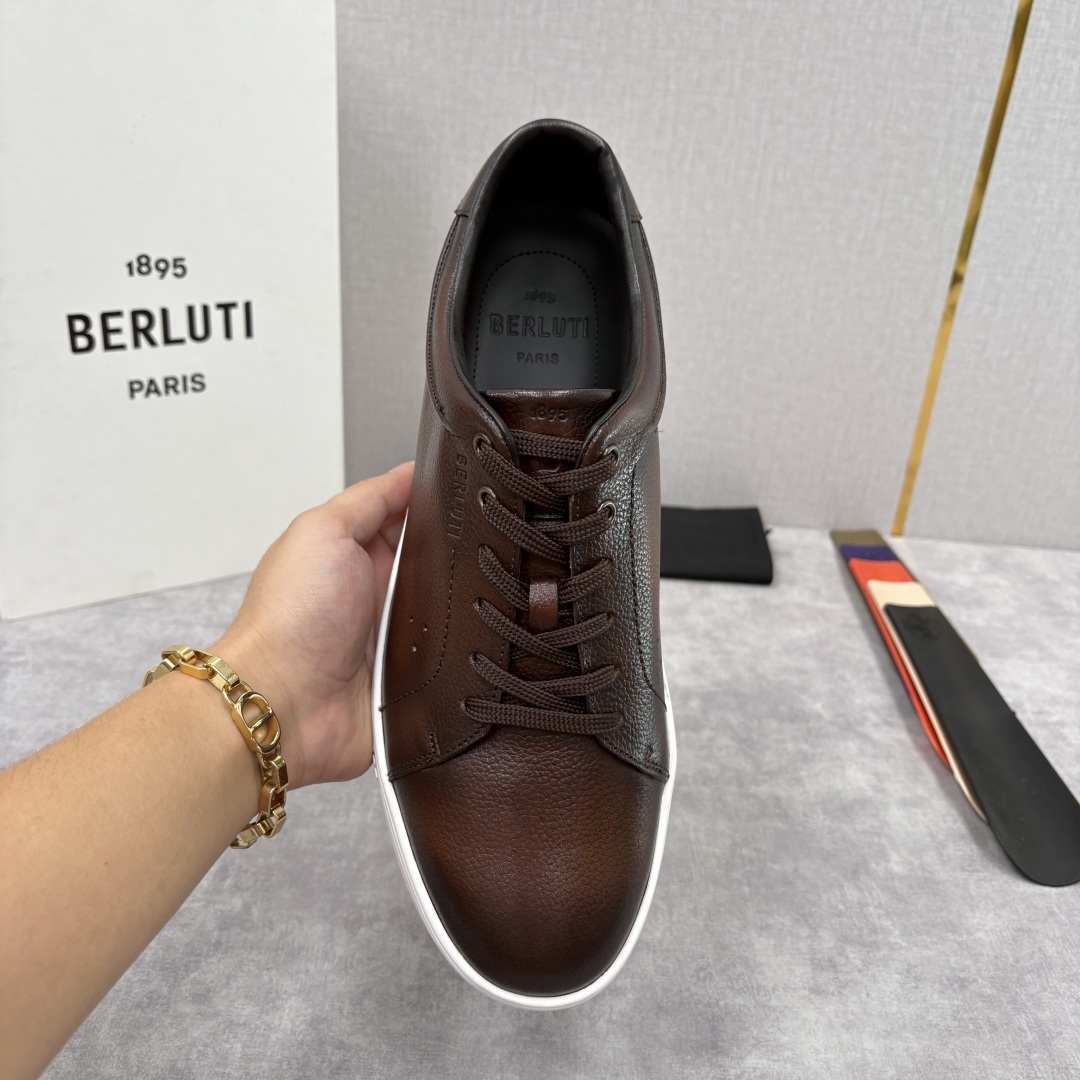 💋 💍 Berlut* 布鲁提 Playtime Venezia Softy 柔软小牛皮低帮运动鞋 官方