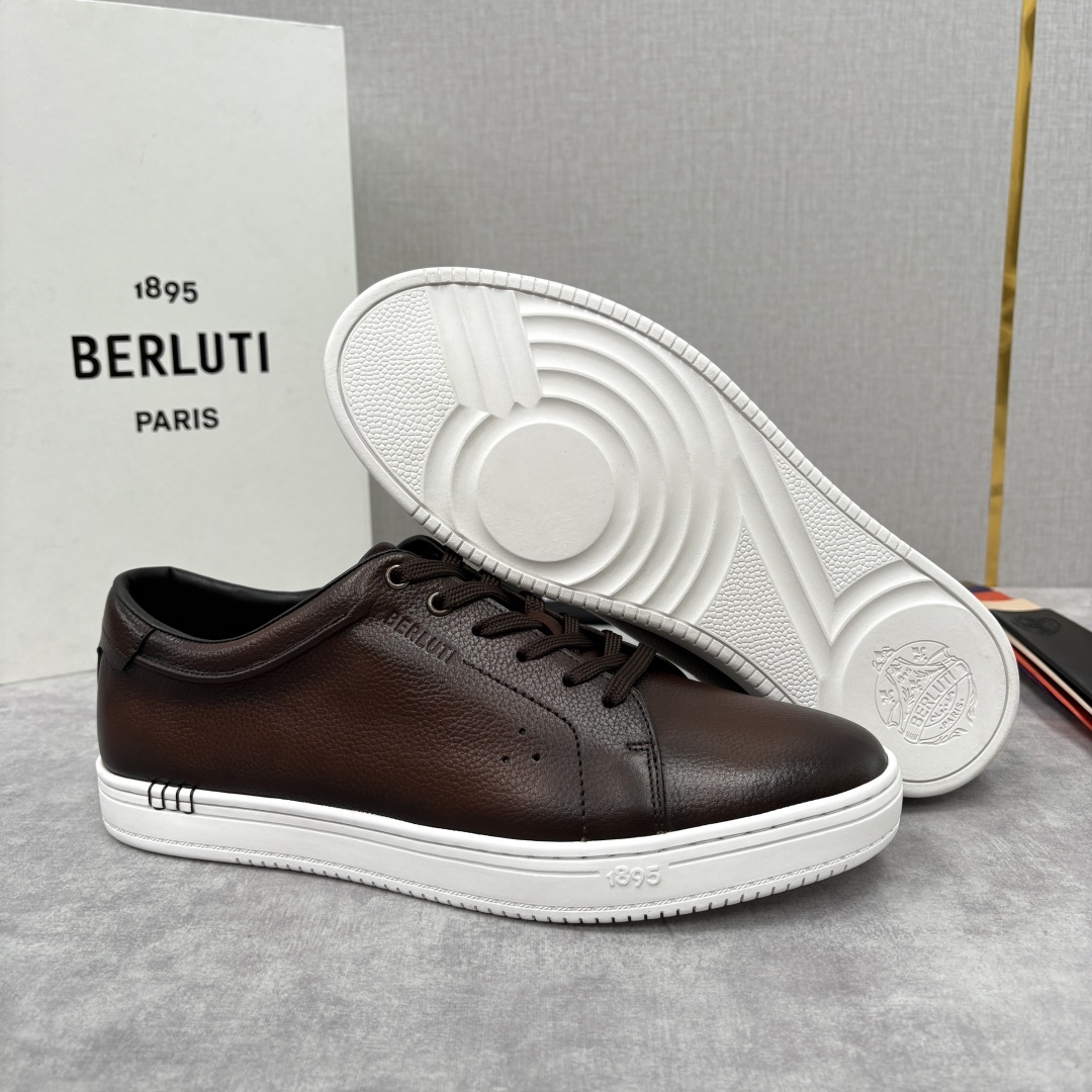 💋 💍 Berlut* 布鲁提 Playtime Venezia Softy 柔软小牛皮低帮运动鞋 官方