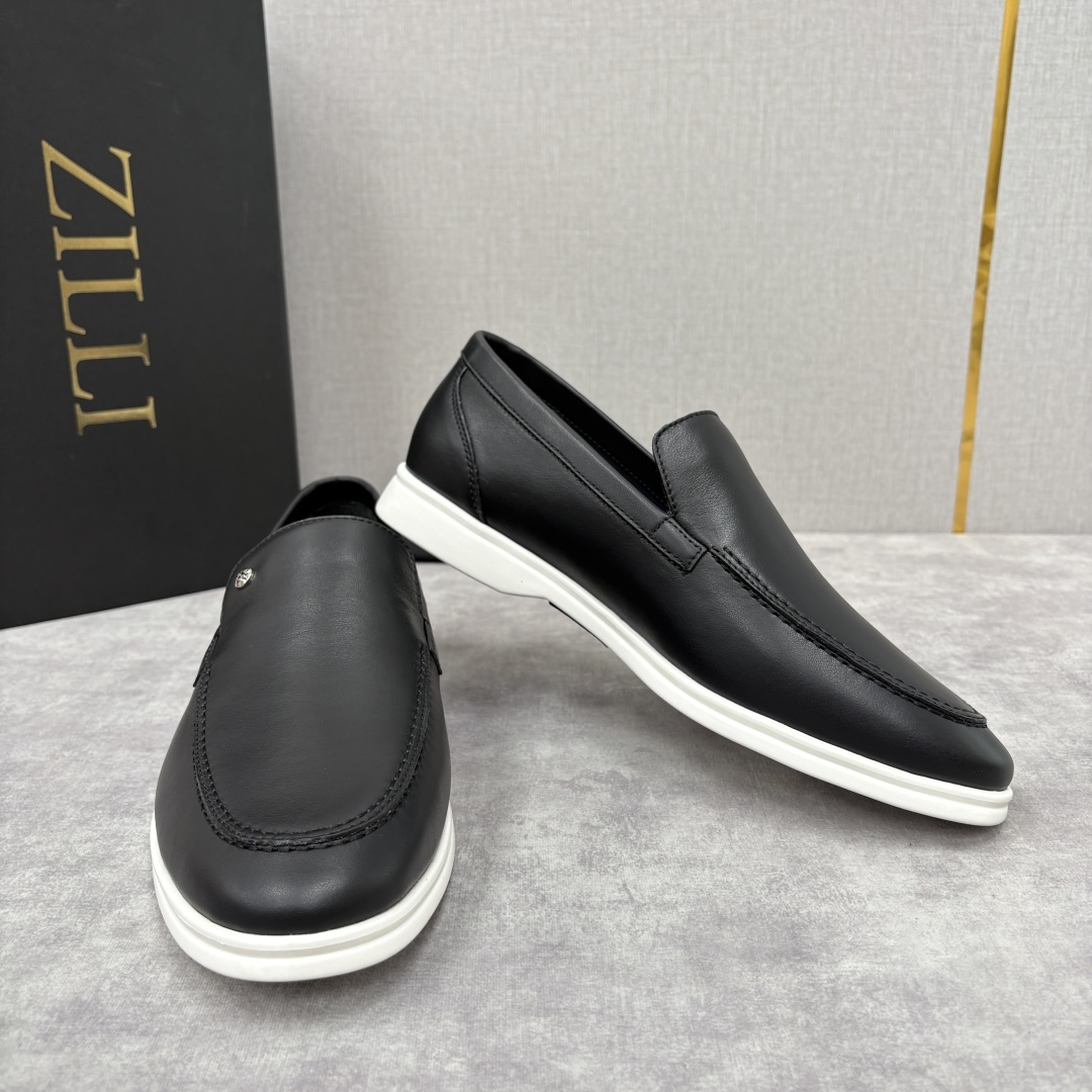 💋💍ZL家新品 Zill* 兹-利 是1970创立的法国奢侈男装品牌 男士新款休闲乐福鞋系列 采用进口小