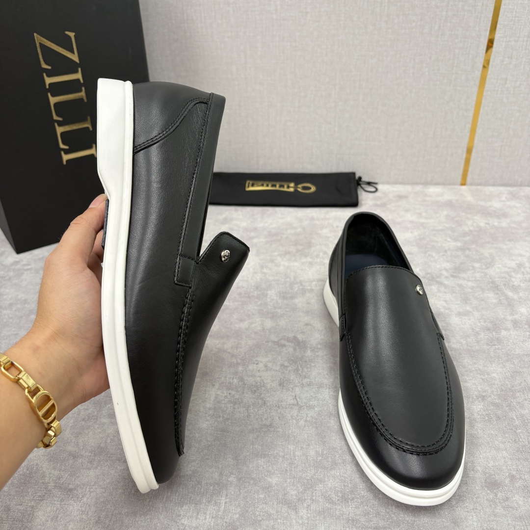 💋💍ZL家新品 Zill* 兹-利 是1970创立的法国奢侈男装品牌 男士新款休闲乐福鞋系列 采用进口小