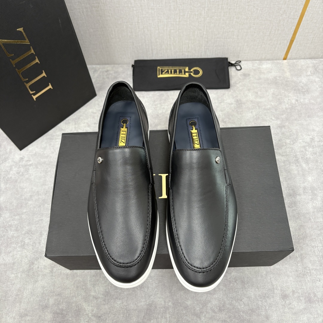 💋💍ZL家新品 Zill* 兹-利 是1970创立的法国奢侈男装品牌 男士新款休闲乐福鞋系列 采用进口小