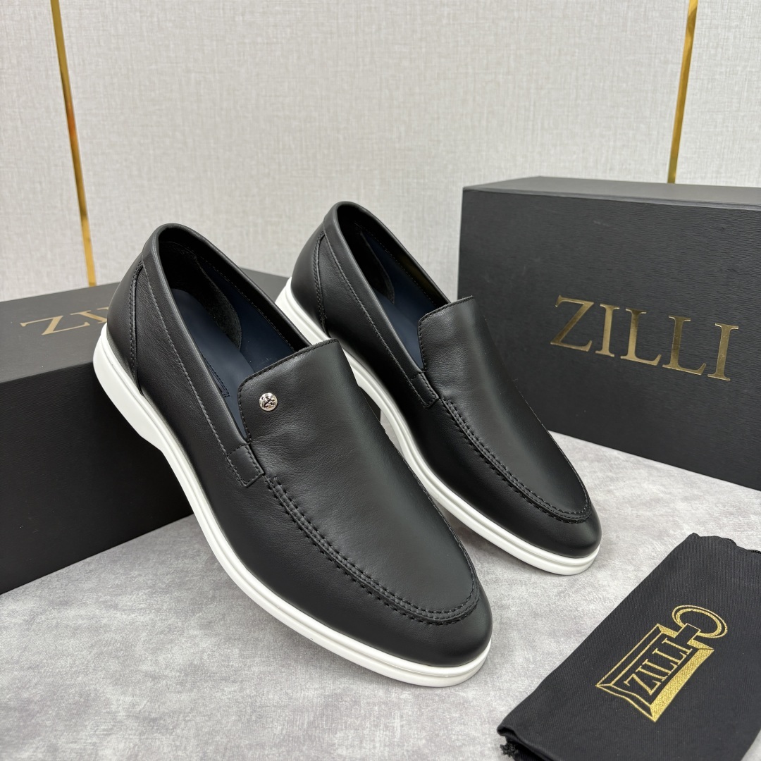 💋💍ZL家新品 Zill* 兹-利 是1970创立的法国奢侈男装品牌 男士新款休闲乐福鞋系列 采用进口小