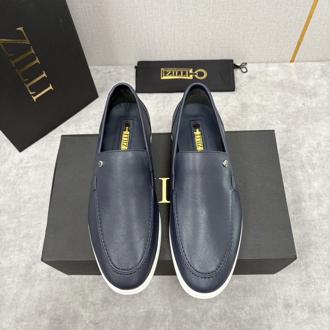 💋💍ZL家新品 Zill* 兹-利 是1970创立的法国奢侈男装品牌 男士新款休闲乐福鞋系列 采用进口小