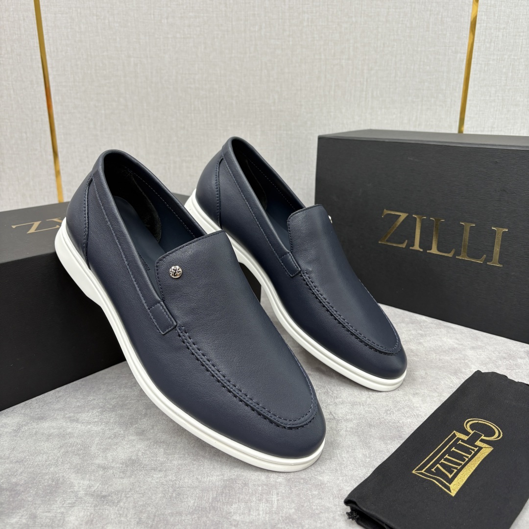 💋💍ZL家新品 Zill* 兹-利 是1970创立的法国奢侈男装品牌 男士新款休闲乐福鞋系列 采用进口小