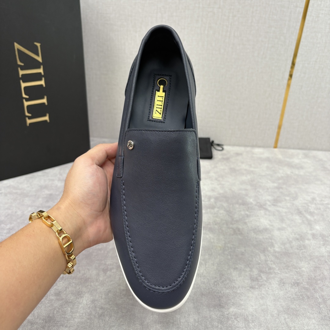 💋💍ZL家新品 Zill* 兹-利 是1970创立的法国奢侈男装品牌 男士新款休闲乐福鞋系列 采用进口小