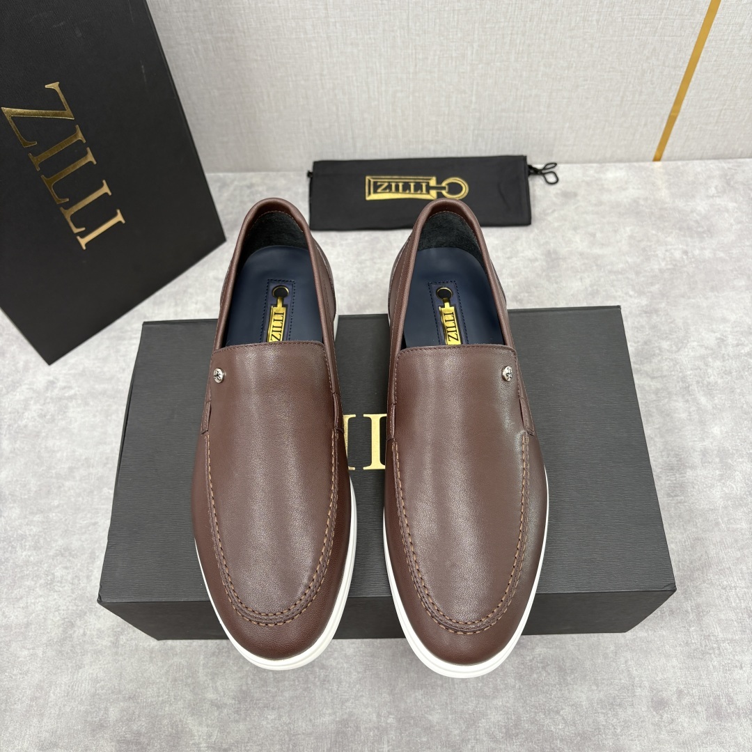 💋💍ZL家新品 Zill* 兹-利 是1970创立的法国奢侈男装品牌 男士新款休闲乐福鞋系列 采用进口小