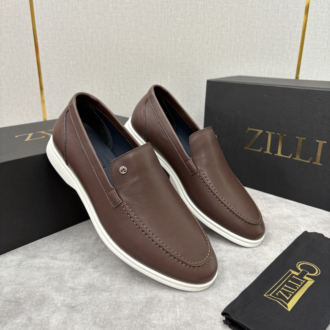 💋💍ZL家新品 Zill* 兹-利 是1970创立的法国奢侈男装品牌 男士新款休闲乐福鞋系列 采用进口小