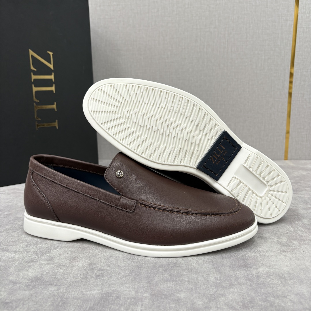 💋💍ZL家新品 Zill* 兹-利 是1970创立的法国奢侈男装品牌 男士新款休闲乐福鞋系列 采用进口小