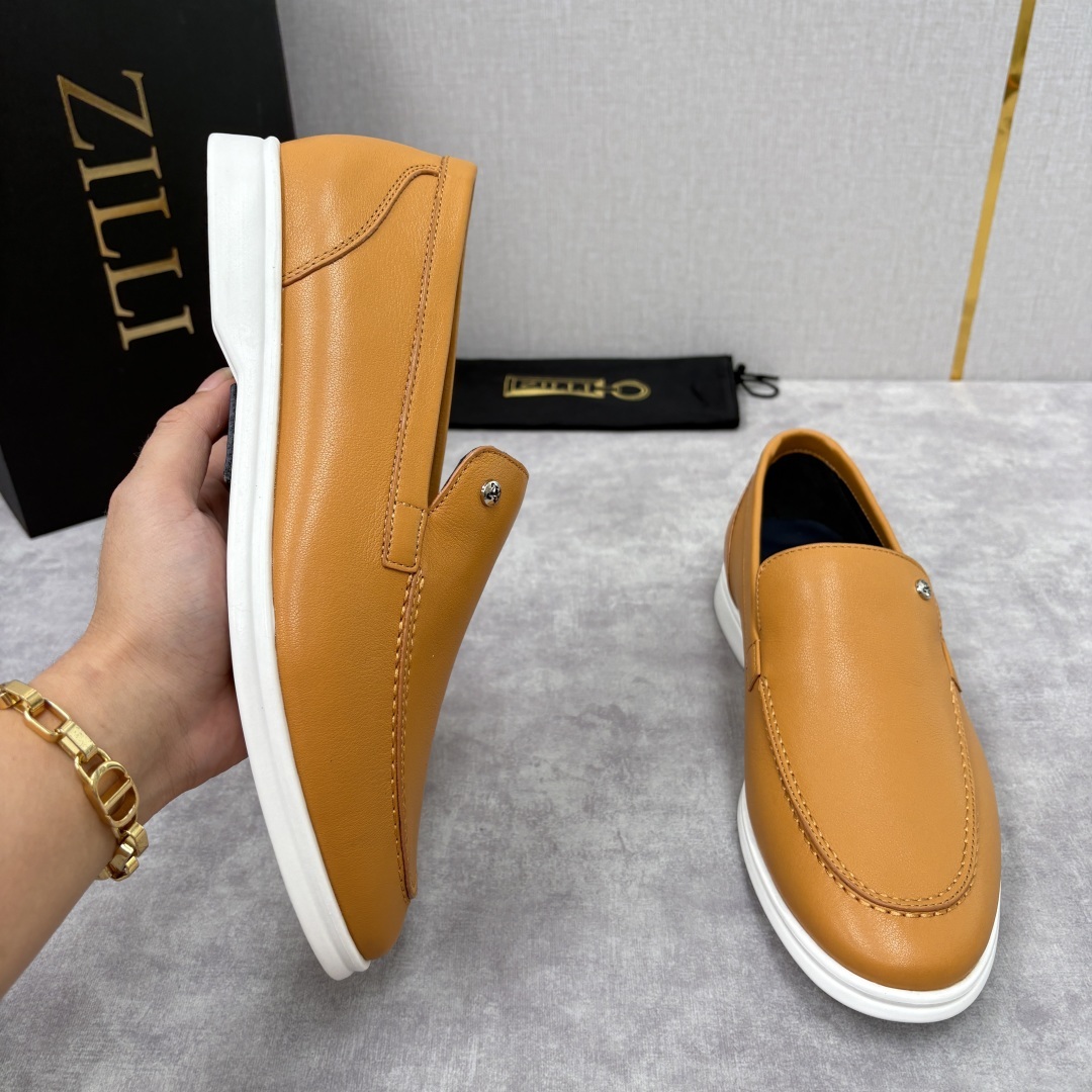 💋💍ZL家新品 Zill* 兹-利 是1970创立的法国奢侈男装品牌 男士新款休闲乐福鞋系列 采用进口小