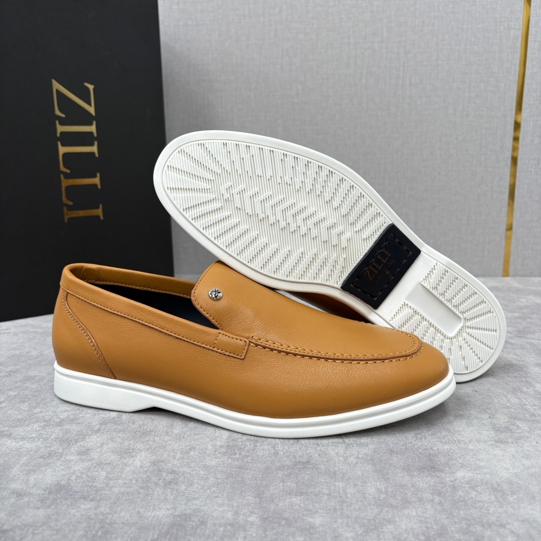 💋💍ZL家新品 Zill* 兹-利 是1970创立的法国奢侈男装品牌 男士新款休闲乐福鞋系列 采用进口小