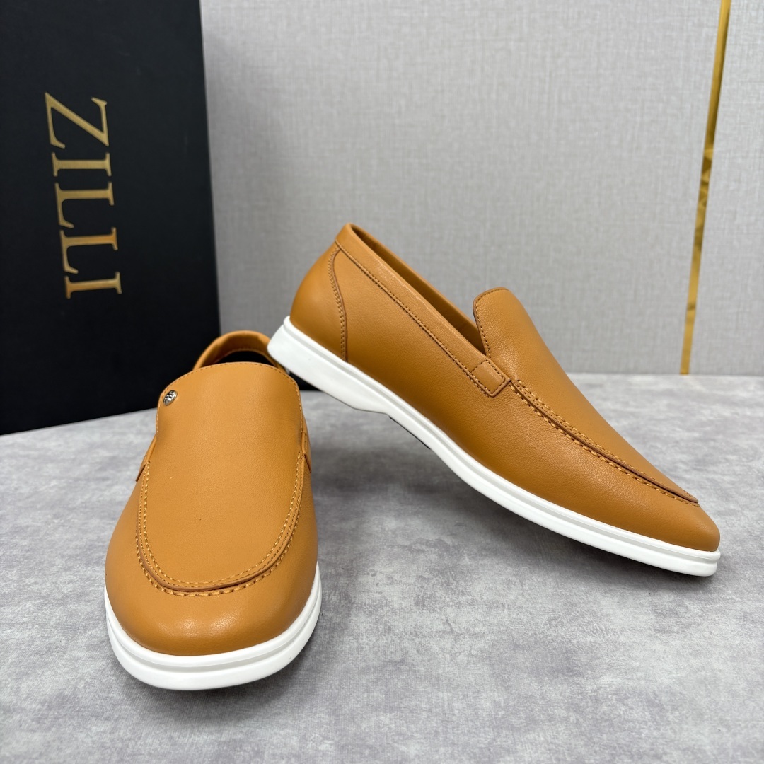 💋💍ZL家新品 Zill* 兹-利 是1970创立的法国奢侈男装品牌 男士新款休闲乐福鞋系列 采用进口小