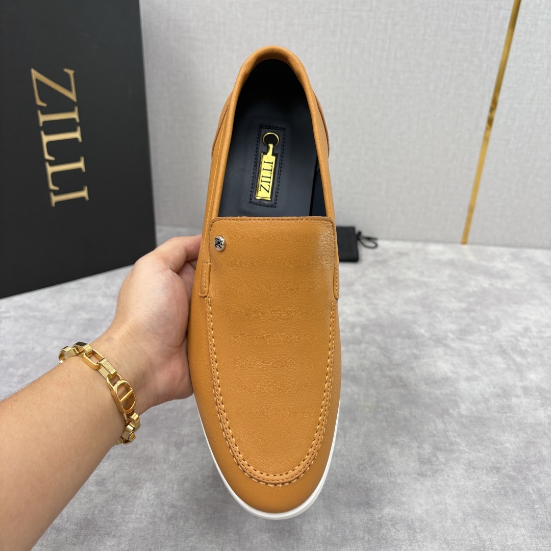 💋💍ZL家新品 Zill* 兹-利 是1970创立的法国奢侈男装品牌 男士新款休闲乐福鞋系列 采用进口小