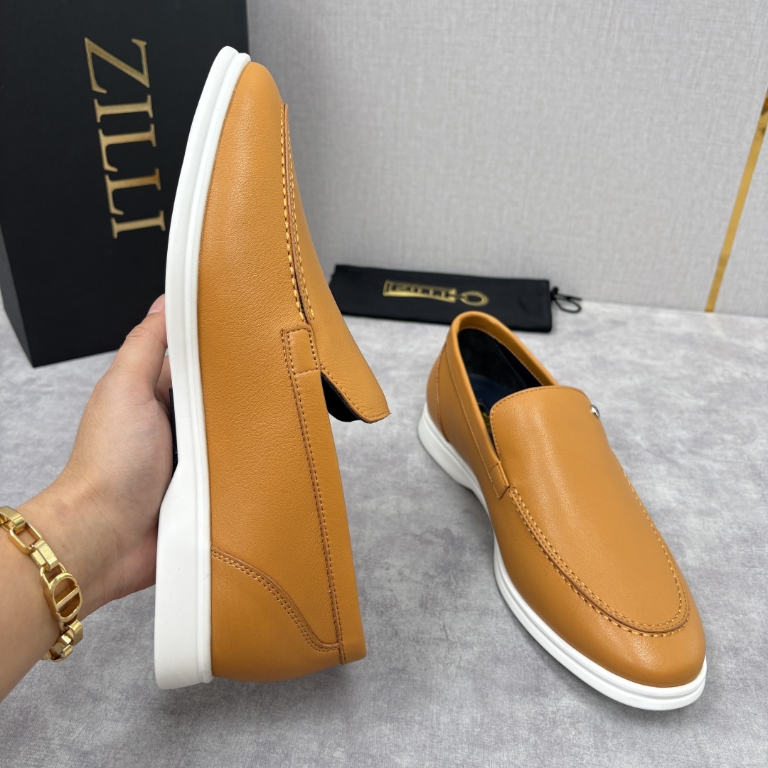 💋💍ZL家新品 Zill* 兹-利 是1970创立的法国奢侈男装品牌 男士新款休闲乐福鞋系列 采用进口小