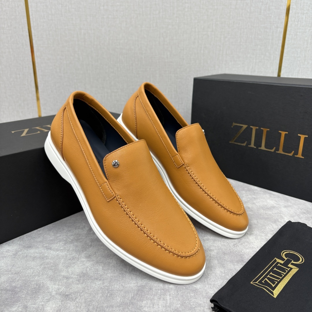 💋💍ZL家新品 Zill* 兹-利 是1970创立的法国奢侈男装品牌 男士新款休闲乐福鞋系列 采用进口小