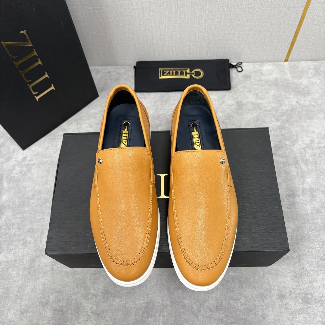 💋💍ZL家新品 Zill* 兹-利 是1970创立的法国奢侈男装品牌 男士新款休闲乐福鞋系列 采用进口小