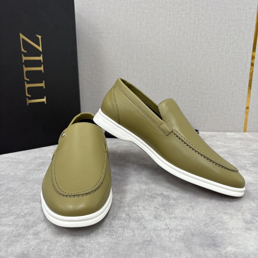 💋💍ZL家新品 Zill* 兹-利 是1970创立的法国奢侈男装品牌 男士新款休闲乐福鞋系列 采用进口小