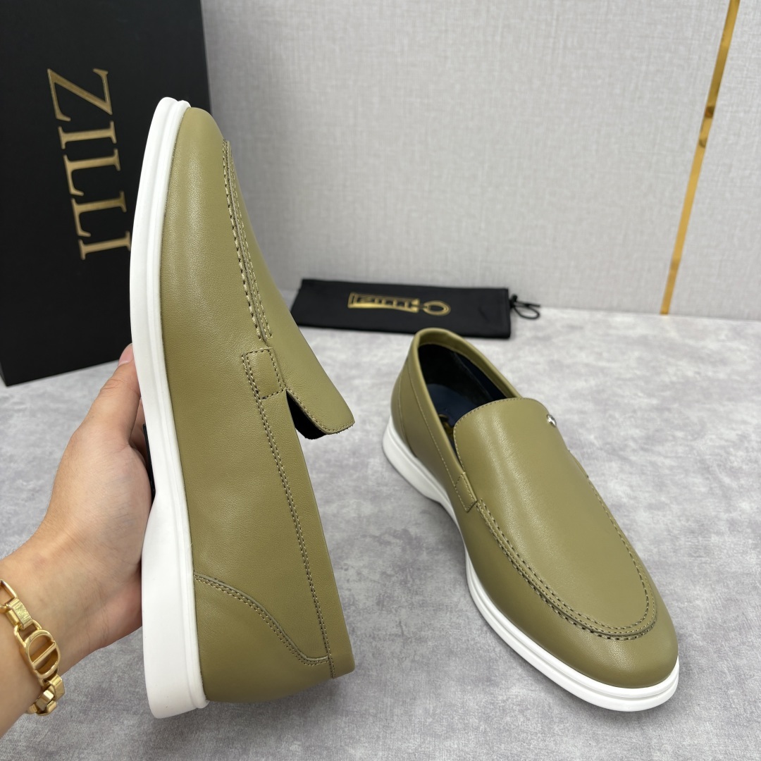 💋💍ZL家新品 Zill* 兹-利 是1970创立的法国奢侈男装品牌 男士新款休闲乐福鞋系列 采用进口小