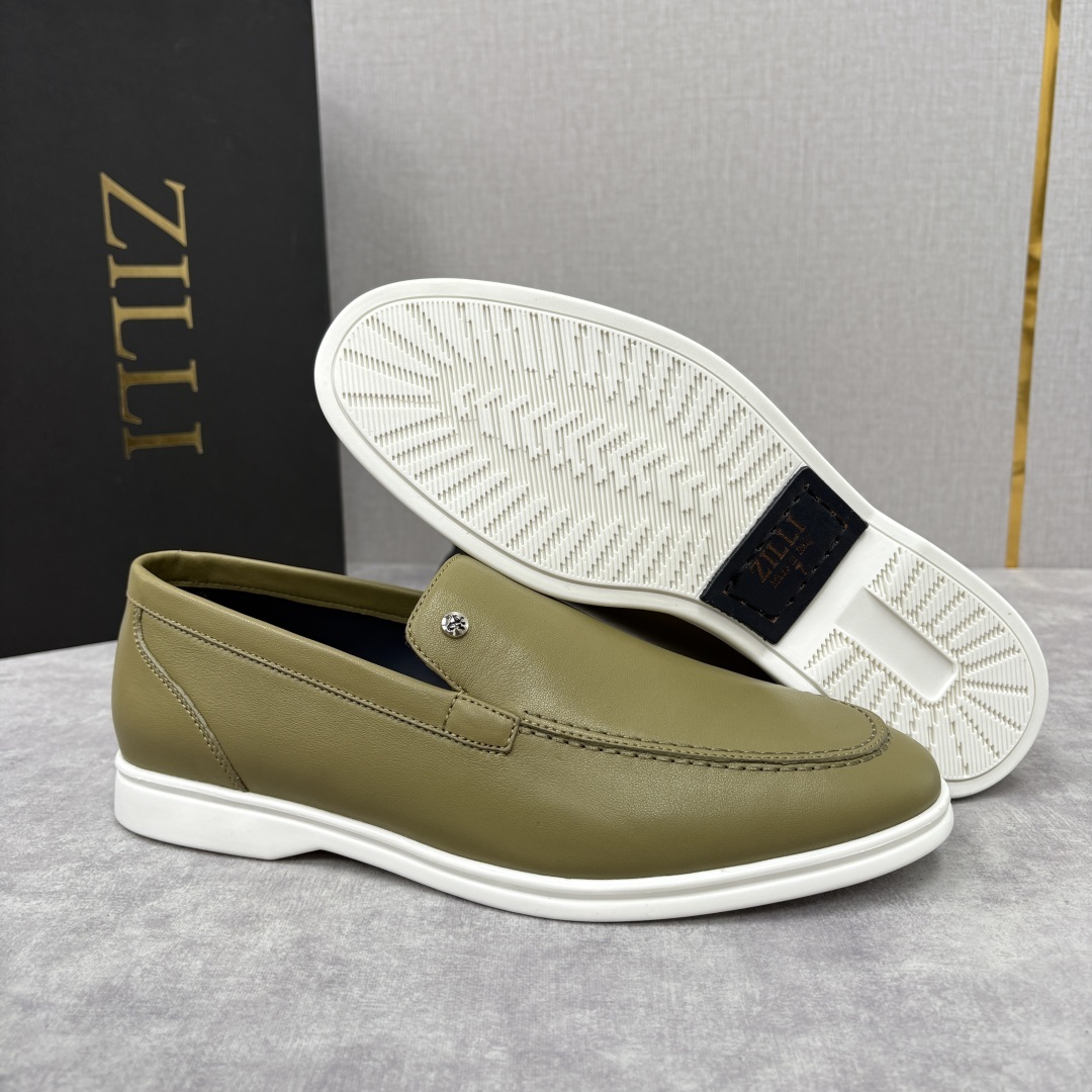 💋💍ZL家新品 Zill* 兹-利 是1970创立的法国奢侈男装品牌 男士新款休闲乐福鞋系列 采用进口小