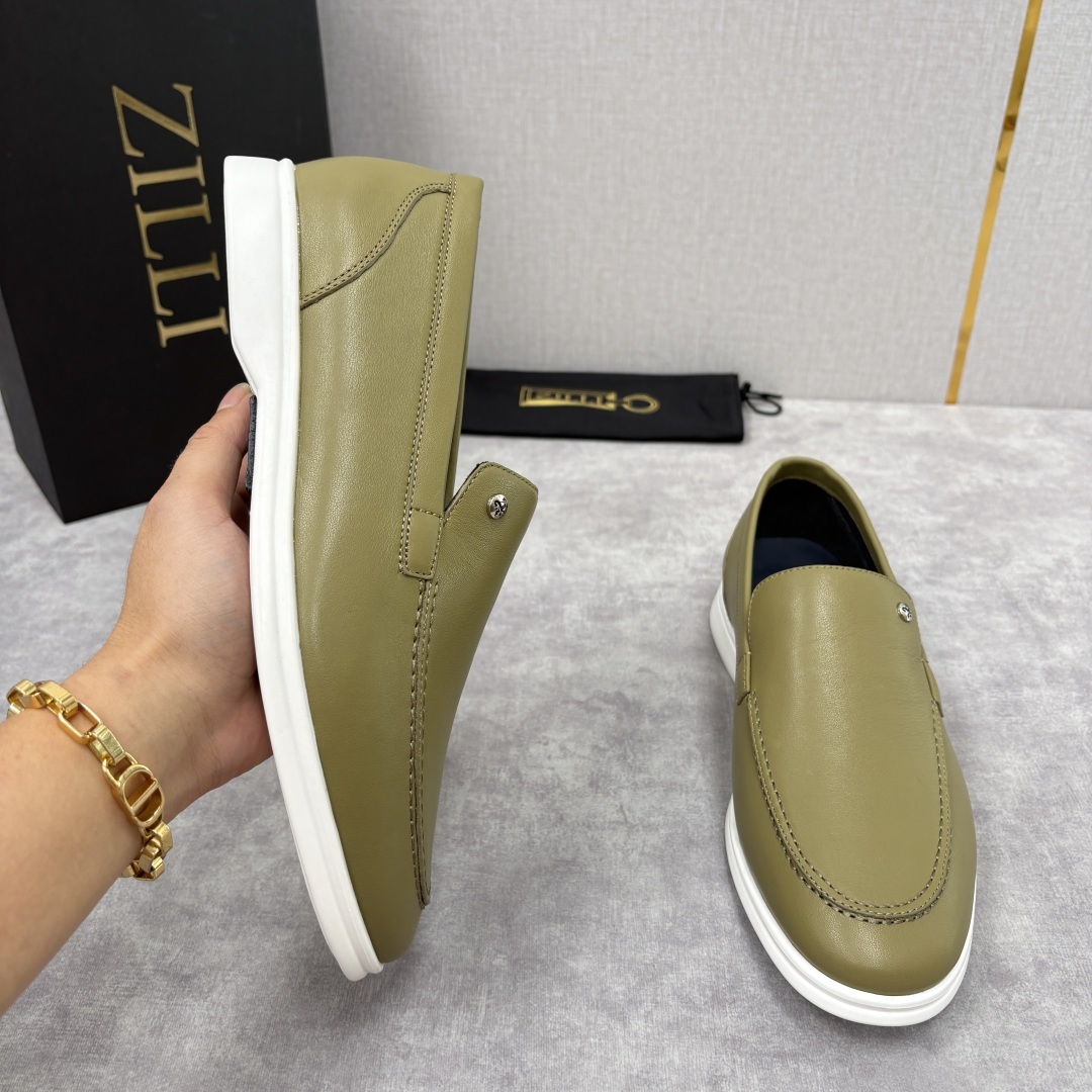 💋💍ZL家新品 Zill* 兹-利 是1970创立的法国奢侈男装品牌 男士新款休闲乐福鞋系列 采用进口小