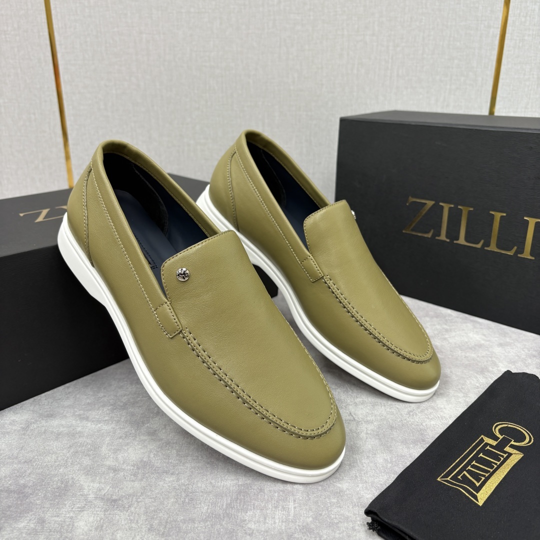 💋💍ZL家新品 Zill* 兹-利 是1970创立的法国奢侈男装品牌 男士新款休闲乐福鞋系列 采用进口小