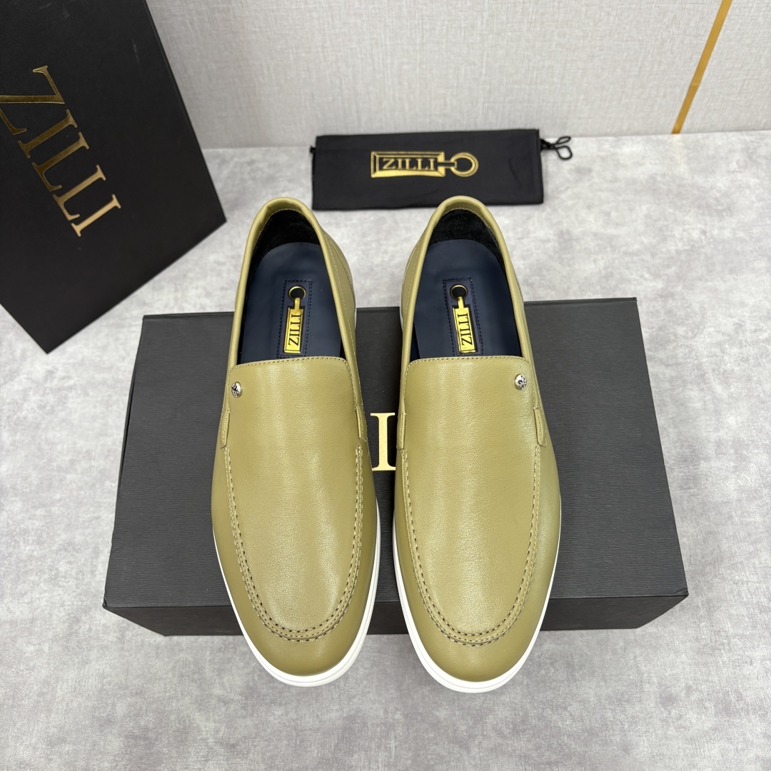 💋💍ZL家新品 Zill* 兹-利 是1970创立的法国奢侈男装品牌 男士新款休闲乐福鞋系列 采用进口小
