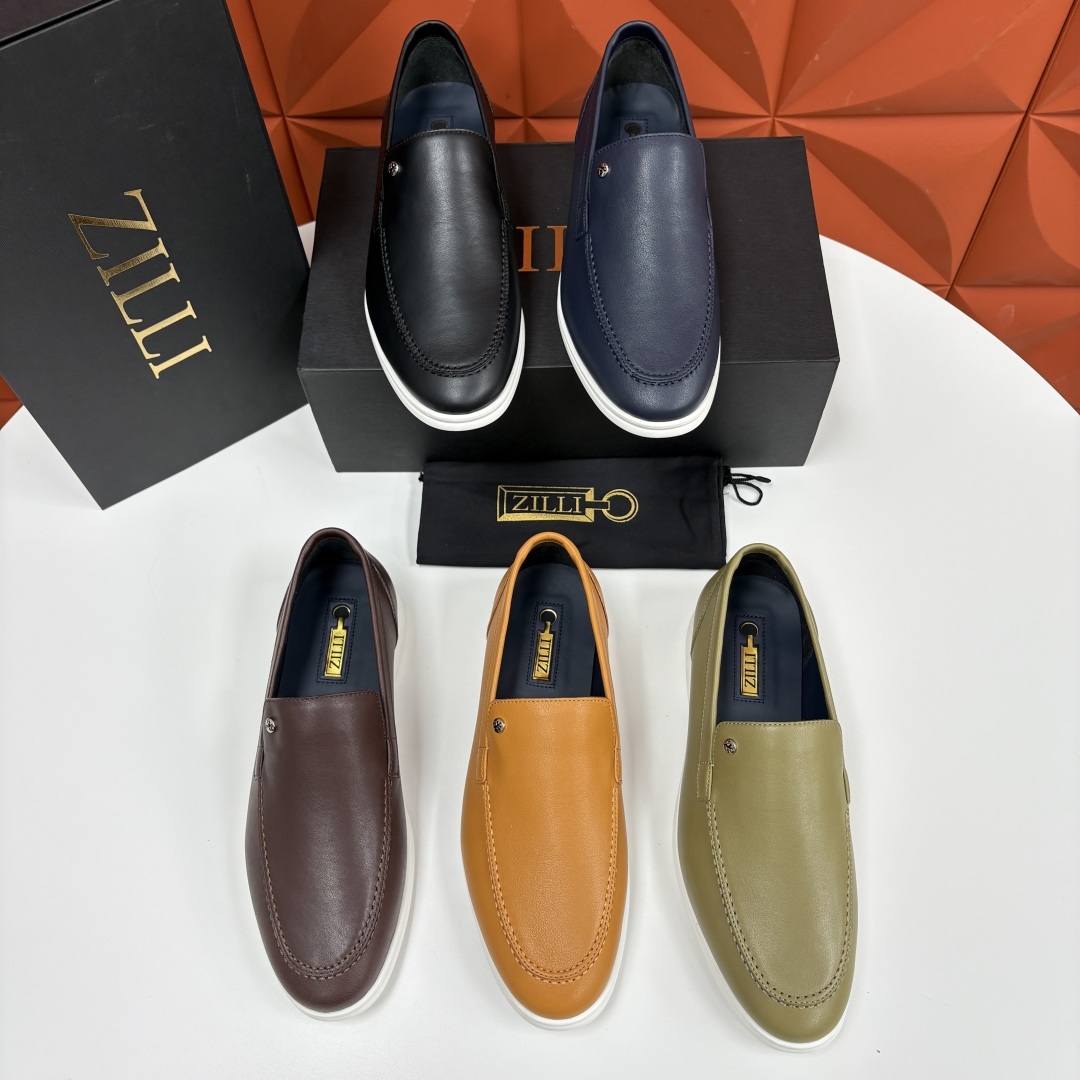 💋💍ZL家新品 Zill* 兹-利 是1970创立的法国奢侈男装品牌 男士新款休闲乐福鞋系列 采用进口小