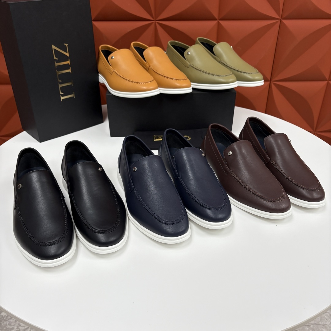 💋💍ZL家新品 Zill* 兹-利 是1970创立的法国奢侈男装品牌 男士新款休闲乐福鞋系列 采用进口小