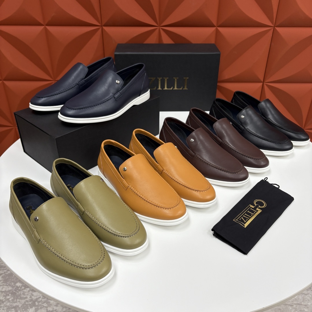 💋💍ZL家新品 Zill* 兹-利 是1970创立的法国奢侈男装品牌 男士新款休闲乐福鞋系列 采用进口小