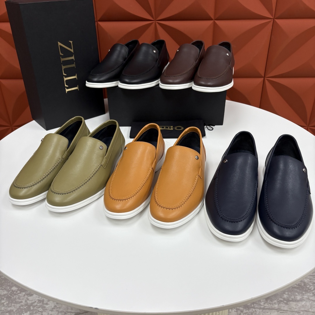 💋💍ZL家新品 Zill* 兹-利 是1970创立的法国奢侈男装品牌 男士新款休闲乐福鞋系列 采用进口小